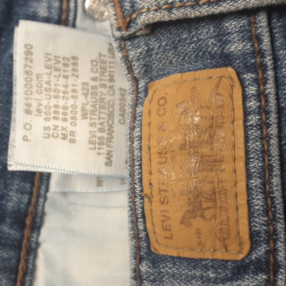 Levi's 515 Bootcut Blue Jeans Size 8 Medium Factory Faded - Picture 16 of 16
